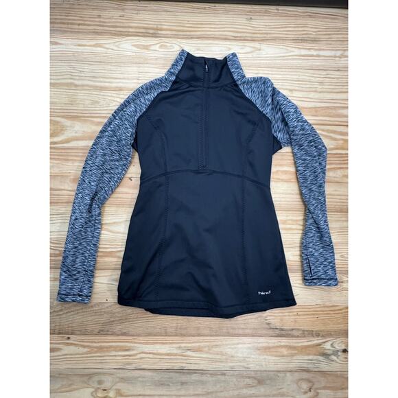 Hind Pullover Fleece Lined Jacket Women's Medium Quarter Zip Black - Picture 6 of 13